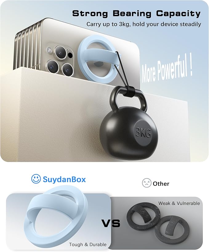 Magnetic Phone Grip, Removable Loop Grip - Image 8
