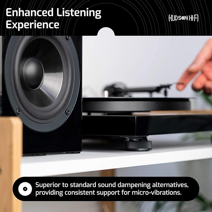 Hudson Hi-Fi 1" Platinum Silicone Isolation Dot, Non-Skid Isolation Feet - Image 6