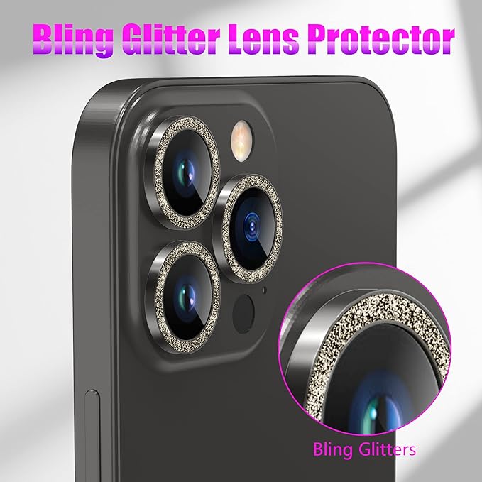AGVEE 3+3 6 Pack for iPhone 12 Pro Max 6.7" Camera Lens Cover Protector - Image 5