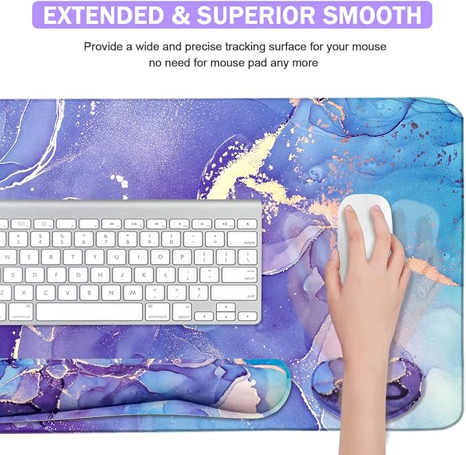 Large Mouse Pad and Keyboard Wrist Rest, Desk Pad - Image 5
