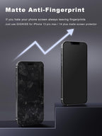 2 Pack Matte Screen Protector for iPhone 13 Pro Max/14 Plus 6.7 Inch, - Image 3