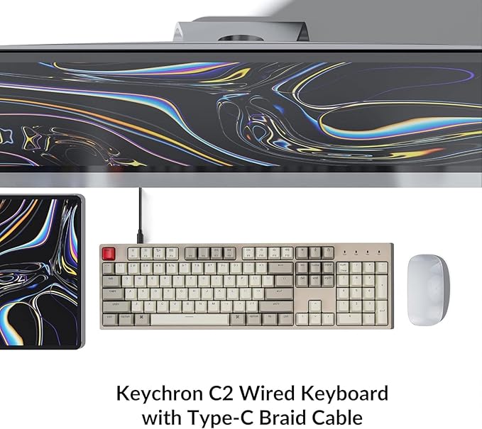 Keychron C2 Full Size Wired Mechanical Keyboard Compatible - Image 3