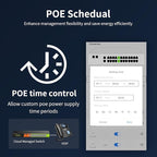24 Port Gigabit POE+ Switch, Easy Smart Cloud Managed Swtich, 24*POE+ RJ45 - Image 4