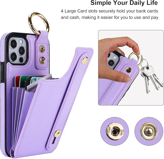 Folosu for iPhone 12/12 Pro Wallet Case - Image 4