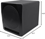 Rockville APM10B Active Studio Subwoofer in Black, MDF Wood, RCA/XLR/Optical - Image 8