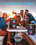 Bluetooth Speaker, 200W Loud Stereo - Image 4