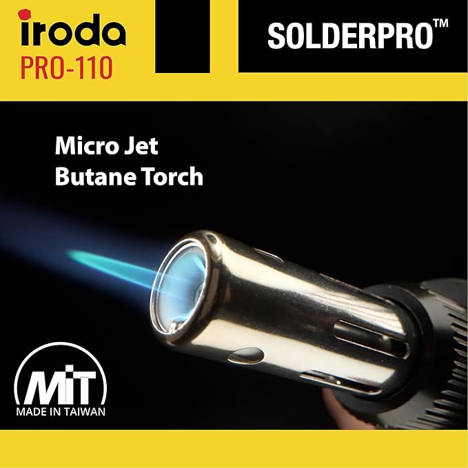 IRODA SolderPro 110 Cordless Butane Soldering Iron Kit, 115 MIns Run Time - Image 4