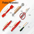 Screen Repair Tools, 6 in 1 Window Screen Installation Kit Include Screen - Image 2