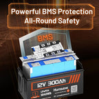 Bluetooth 12V 300Ah Battery LiFePO4 Lithium Built-in 100A BMS, 15000 Deep - Image 6