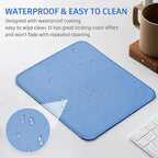 Blue Mouse Pad, 10.2 x 8.2 Inch, 3mm Thick, Ultra-Smooth, Waterproof, Suitable - Image 6
