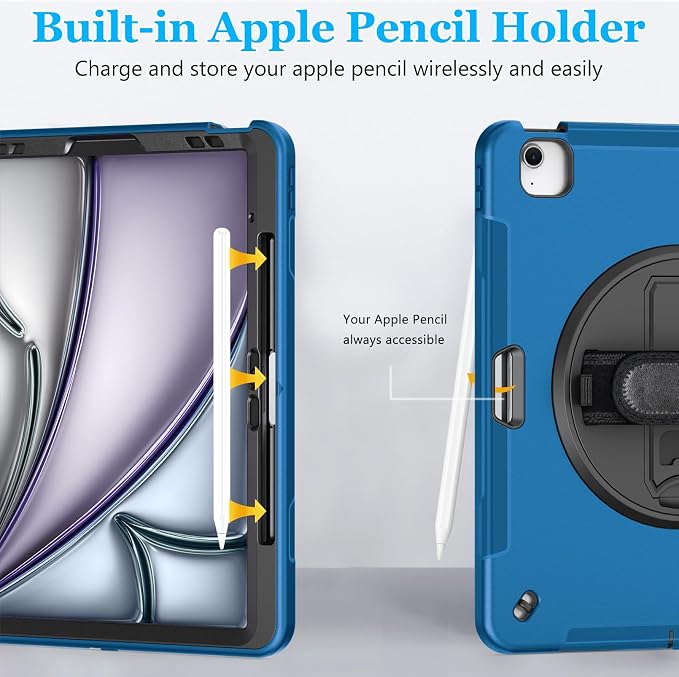 Case for iPad Air 13 Inch M3 2025 & M2 2024: Military Grade Cover for iPad Pro - Image 8