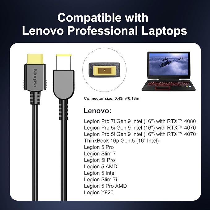 330W Lenovo Legion 7i GaN Laptop Charger - Image 5