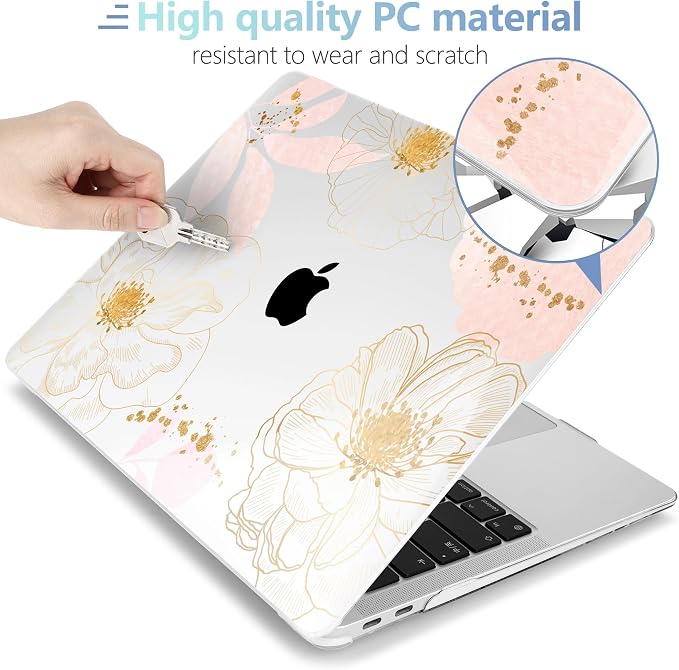 MEEgoodo for MacBook Air 13 inch Case 2021 2020 2019 2018 Released A2337 M1 - Image 3