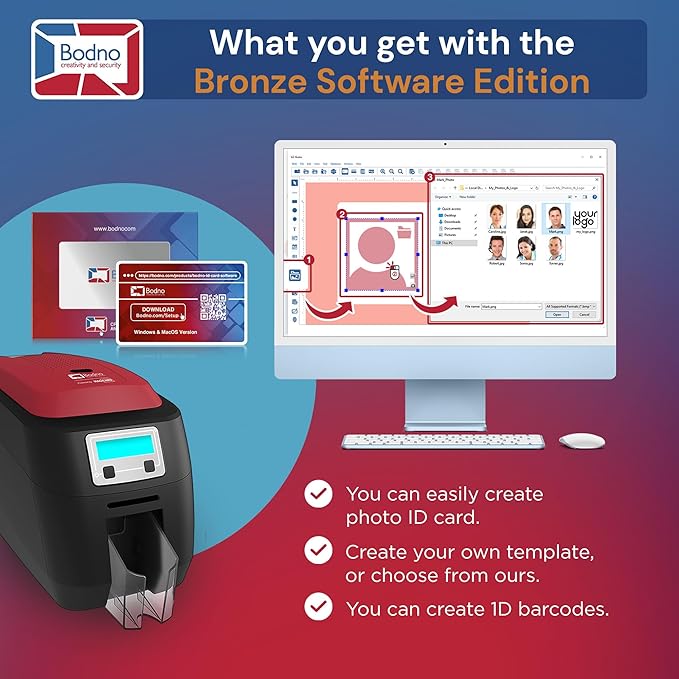 Bodno Magicard 400X Single Sided ID Card Printer & Complete Supplies Package ID - Image 4