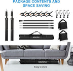 10 x 6.9 Ft Photo Backdrop Support Stand, MSKIRA Adjustable Background Stand - Image 8