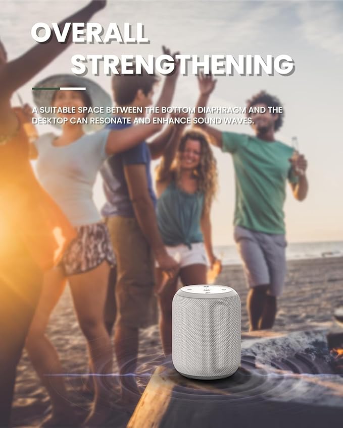 NOTABRICK Bluetooth Speakers, 15W Portable Speakers Bluetooth Wireless V5.0 - Image 5