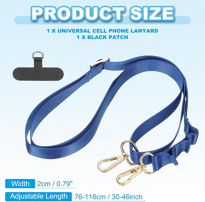 PATIKIL Universal Cell Phone Lanyard, Adjustable Crossbody Phone Strap - Image 2