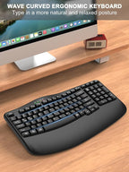 EDJO Ergonomic Wireless Keyboard - Image 2