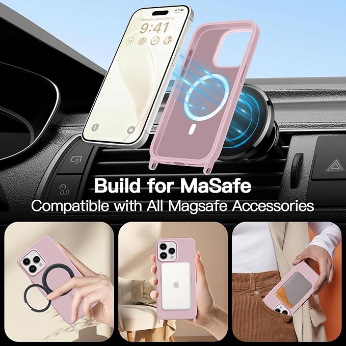 for iPhone 16 Case with Lanyard, Crossbody Phone Case with Neck Strap Adjustable - Image 4