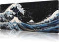 Mouse Pad Large Wave in The Night Sky Non-Slip Game Desk Mat by NIYLYNSYN