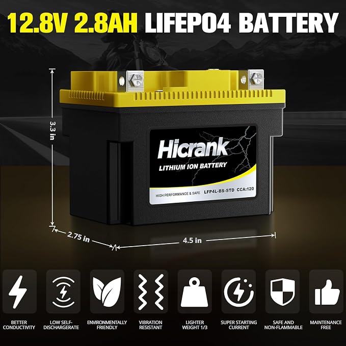 YTX4L-BS STD Standard Lithium Motorcycle Battery - Image 6