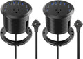 Jgstkcity 65W USB-C Hidden Desktop Power Grommet: 1 AC Outlet, 8 USB Charging by Jgstkcity