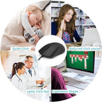 Rapoo Silent Wired Mouse, 1000 DPI 5ft Cord Quiet Button Optical Computer Mouse - Image 6