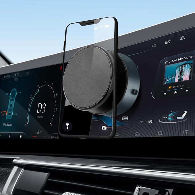 Muuto Suction Cup Phone Mount 360 Rotating Car Magnetic Phone Holder, Suction by Muuto