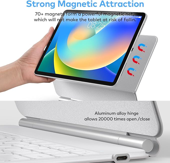 Keyboard Case for iPad 10th Generation 2022 & 11th – Magic-Style Keyboard - Image 4