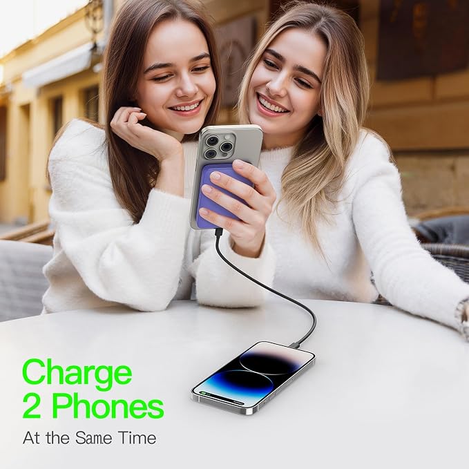 2025 Magnetic 15W Power Bank for iPhone, 5000mAh Magsafe Battery Pack - Image 7