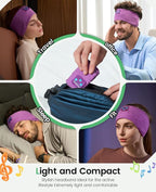 Perytong Sleep Headphones Bluetooth Headband, Sports Wireless Earphones - Image 8