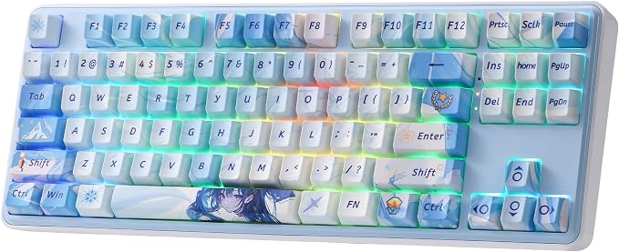 Redragon K707 PRO SE 80% Wireless Gasket RGB Gaming Keyboard, 3-Modes 87 Keys by REDRAGON