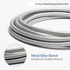 MFi Certified Charger Cable Metal Braided USB Cable - Image 5