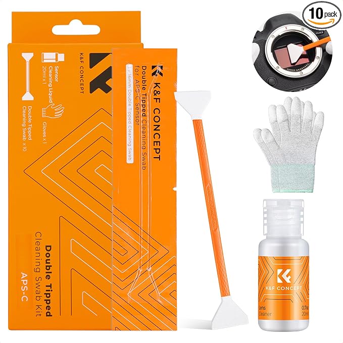 K&F Concept APS-C Sensor Cleaning Kit, Digital Camera Lens Cleaner - 20ml by KFCONCEPT