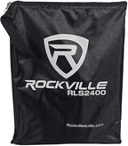 Rockville RLS2400 Lightweight Folding DJ Laptop Stand, Adjustable Height - Image 3