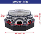 2pc Power Distribution Block Car Audio 1 in 5 Ways Out Car Audio Distributions - Image 2