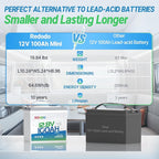 Redodo 12V 100Ah Mini LiFePO4 Battery, Lithium Battery - Image 3
