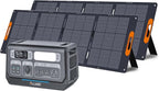 ALLWEI LiFePO4 Solar Generator 2400W by ALLWEI