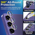 for Samsung Galaxy S24 Plus Camera Lens Protector, Individual Metal Ring - Image 3