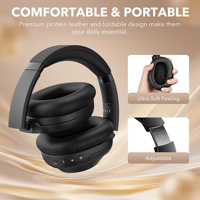 YMOO Bluetooth 5.3 Hybrid Active Noise Cancelling Headphones - Image 7