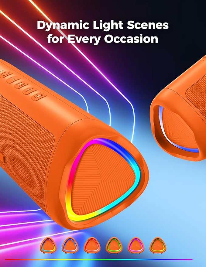 Bluetooth Speaker, 20W HD Sound, Portable Wireless, IPX5 Waterproof, - Image 3
