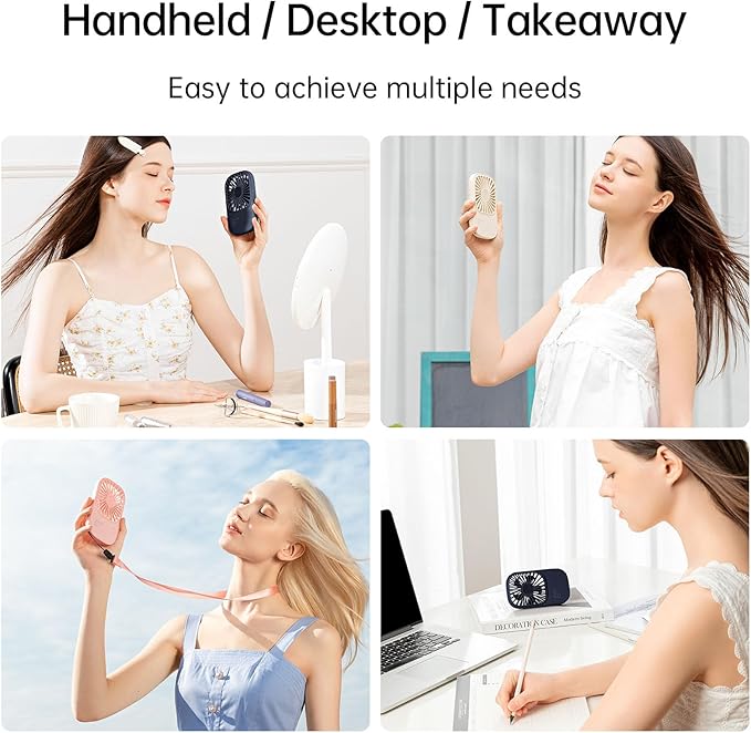 JISULIFE Handheld Mini Lash Fan - Image 2