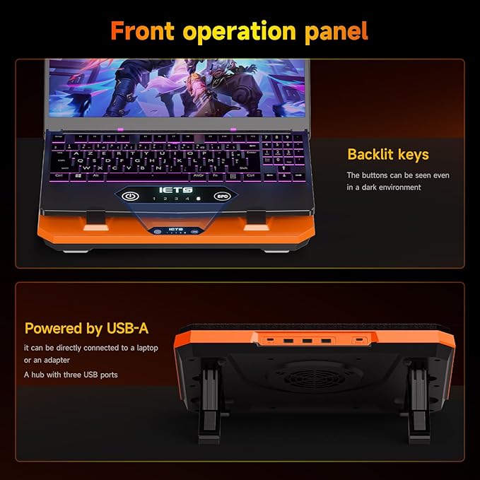IETS GT300 Upgraded Laptop Cooling Pad - Image 6