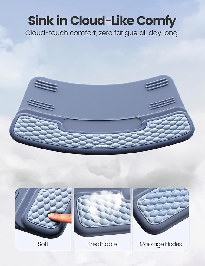 Vaydeer Wrist Rest with Keyboard Stand, Computer Wrist Support Pad, Ergonomic - Image 8
