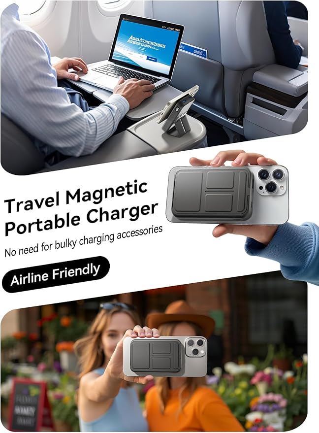 Magnetic Portable Charger, 10000mAh Wireless Power Bank - Image 8