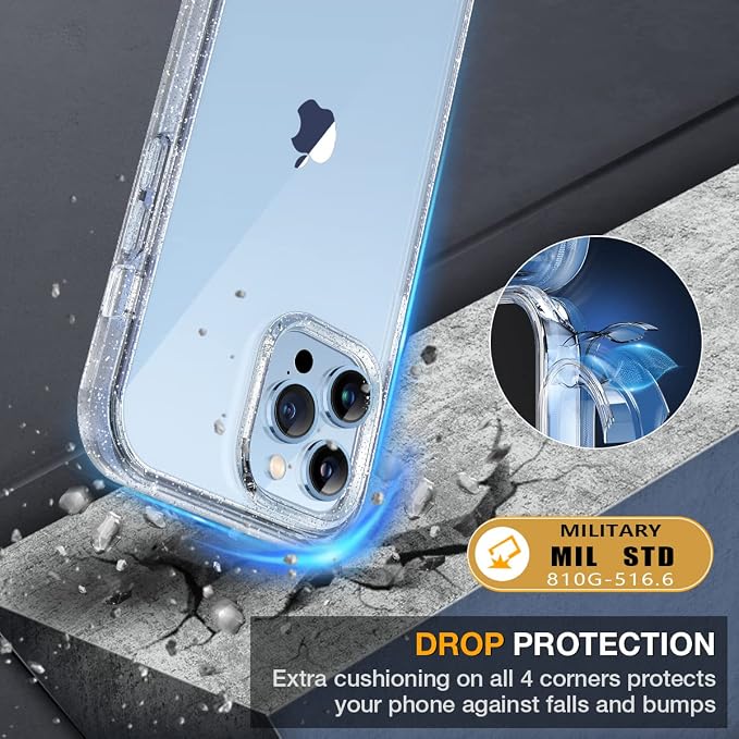 Miracase Glass Case for iPhone 13 Pro Max 6.7 inch, Upgrade Full-Body Clear - Image 5