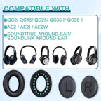 Replacement Earpads Cushions for Bose QuietComfort 35 & Quiet Comfort 35 II - Image 3