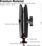 1" Track Ball with T-Bolt Attachment & Long Double Socket Arm, Aluminum Alloy - Image 2