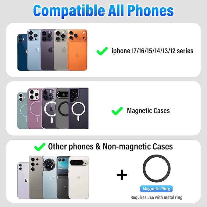 Magnetic Phone Holder for Magic Keyboard, Slim Portable Foldable Magnetic Phone - Image 5