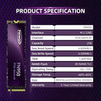 FN950 2TB NVMe SSD M.2 2280 PCIe Gen4x4, Internal Solid State Drive, Configure - Image 4